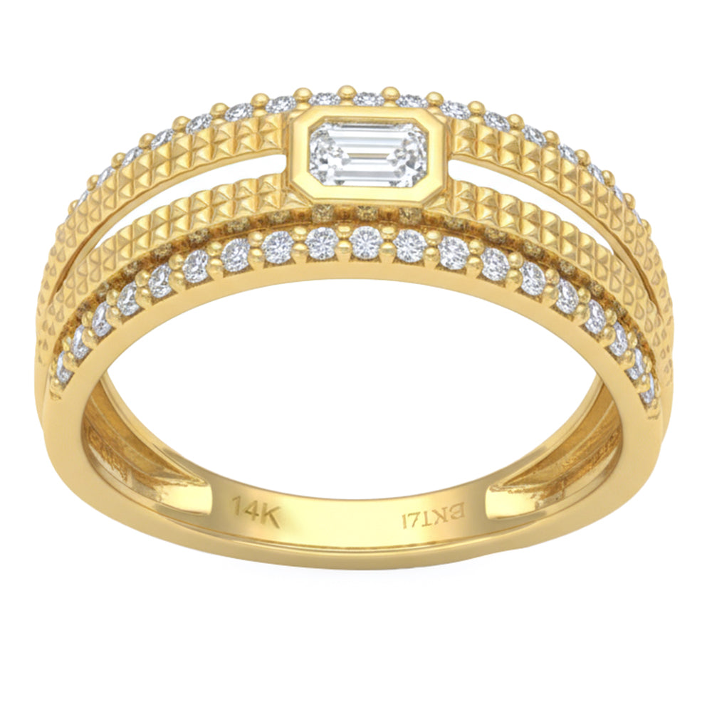 .50ct 14K Yellow Gold  Diamond Ring Size 6.5