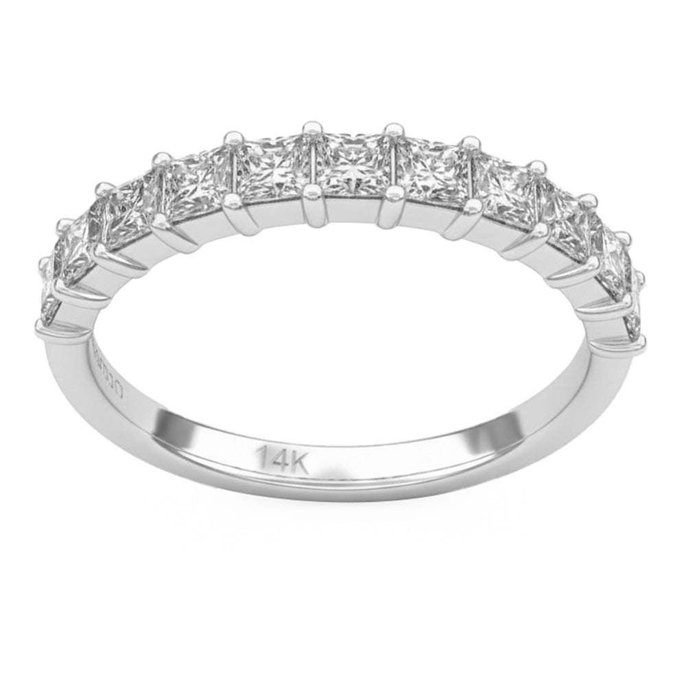 1.01ct 14K White Gold  Diamond Ring Size 6.5
