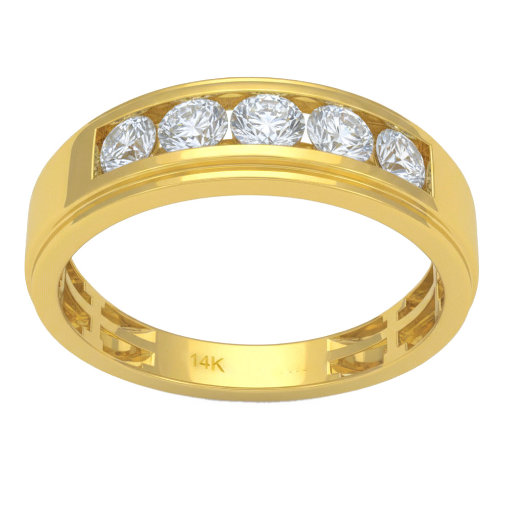 1.00ct 14K Yellow Gold  Diamond Ring Size 6.5