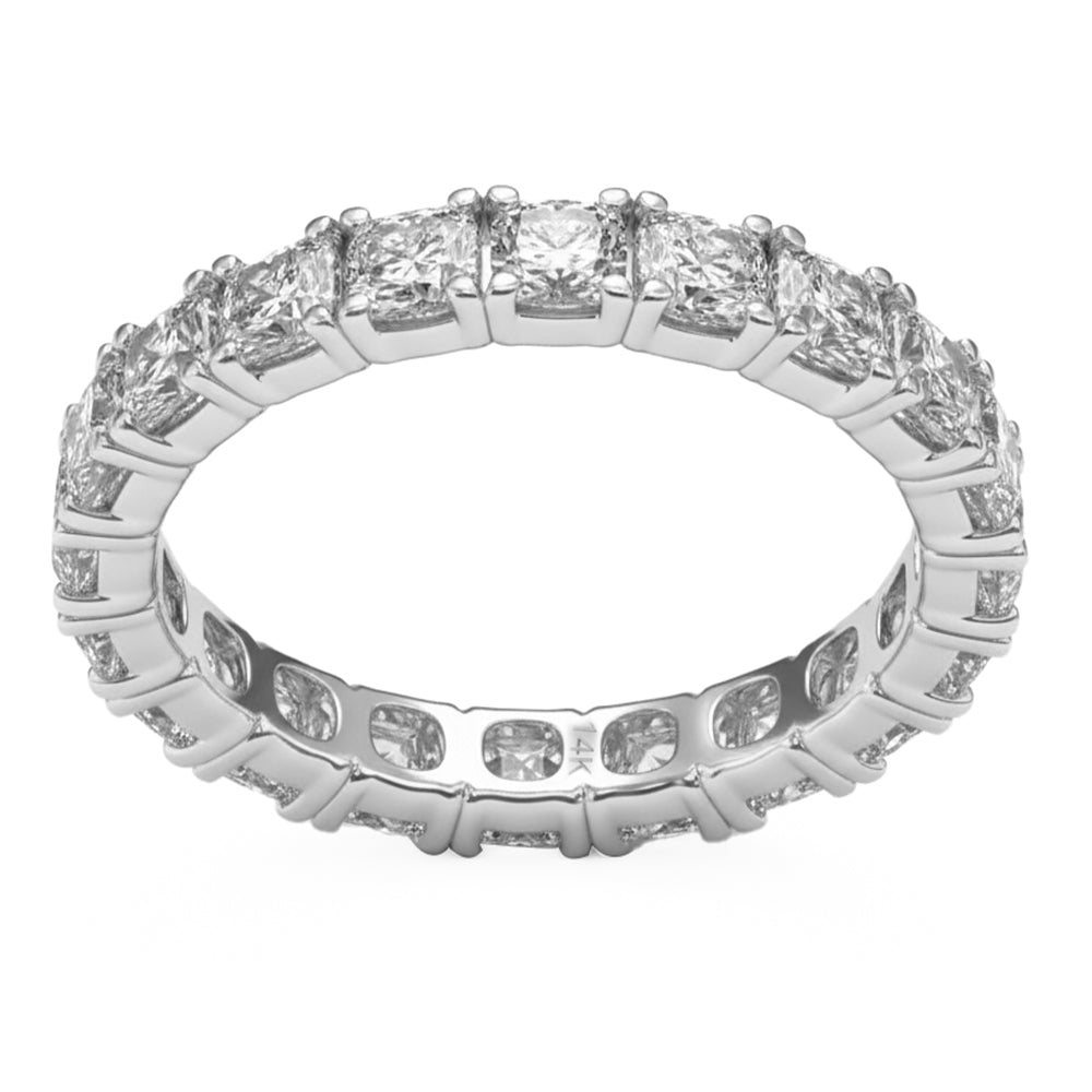 2.37ct 14K White Gold  Diamond Ring Size 6.5