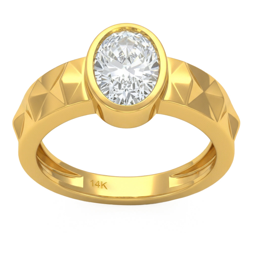 1.54ct 14K Yellow Gold  Diamond Ring Size 6.5