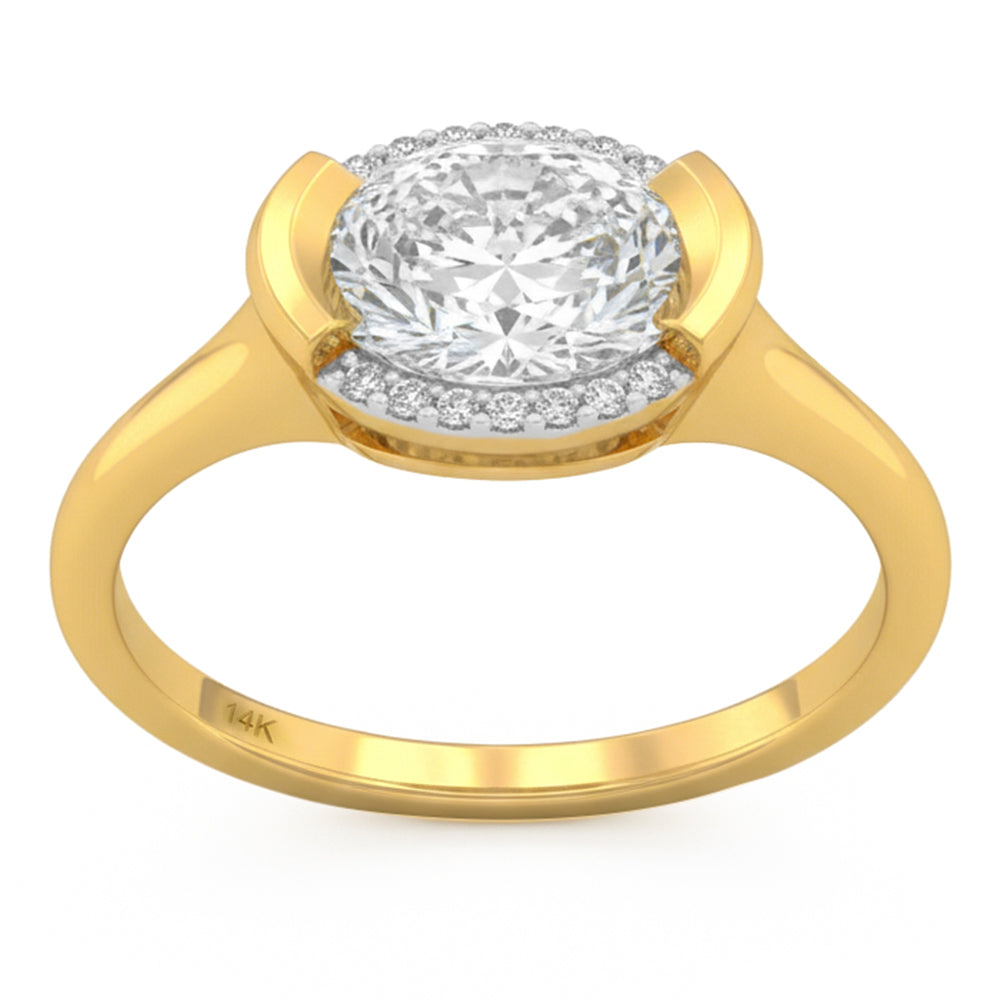 1.59ct 14K Yellow Gold  Diamond Ring Size 6.5