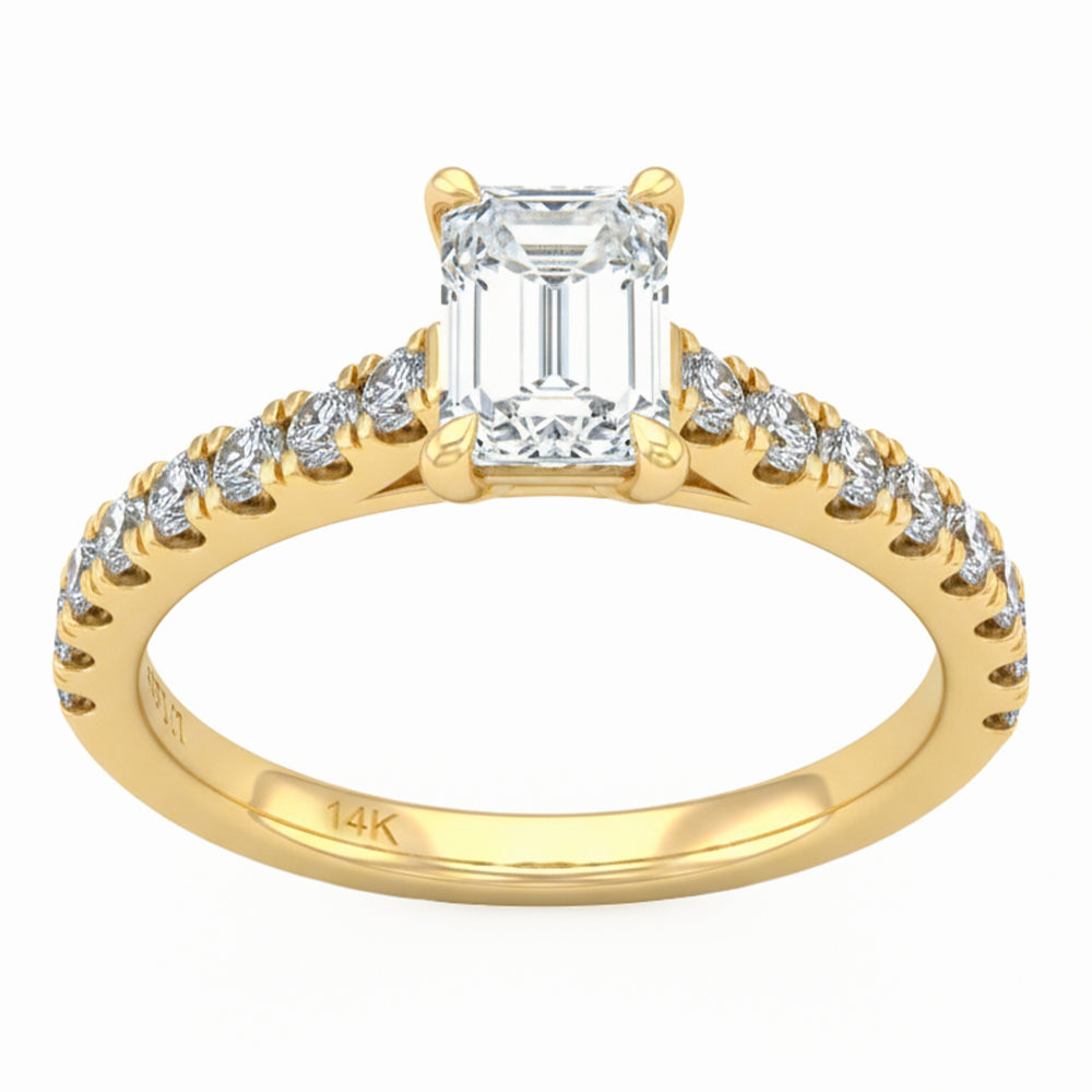 1.52ct 14K Yellow Gold  Diamond Ring Size 6.5