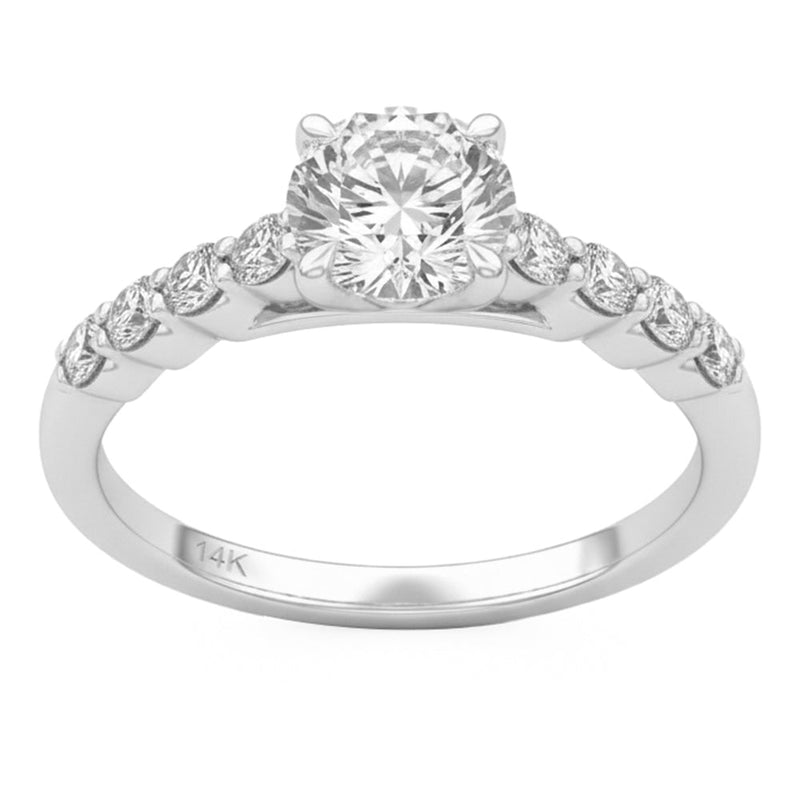 1.54ct 14K White Gold Lab Grown Diamond Ring Size 6.5