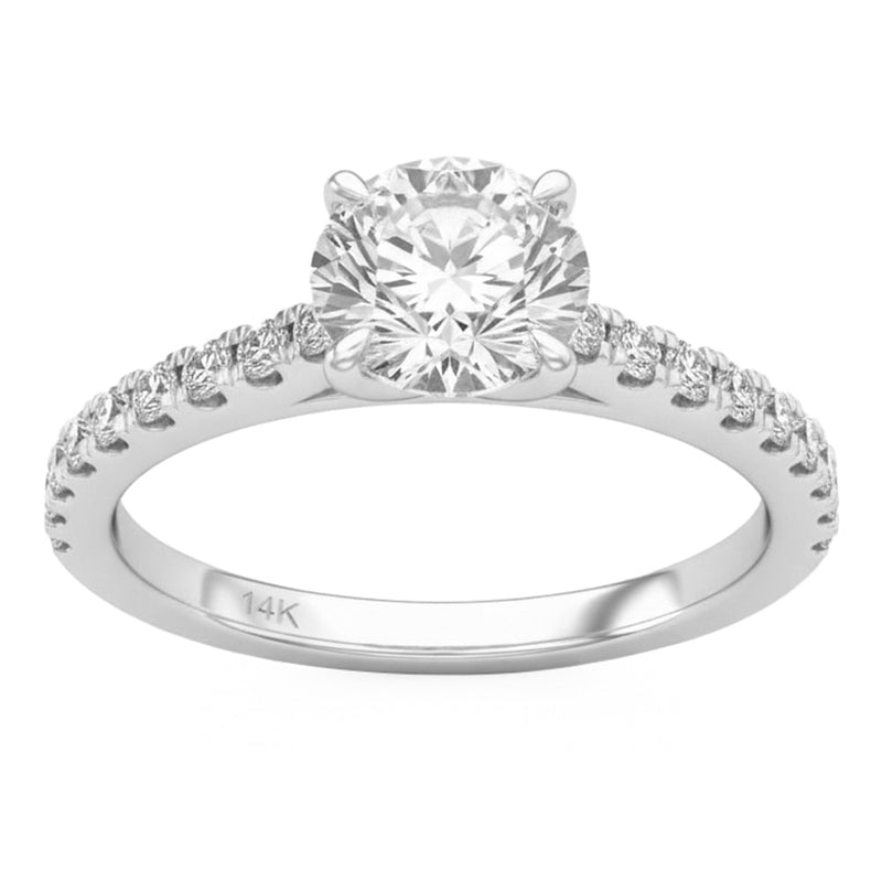 1.53ct 14K White Gold Lab Grown Diamond Ring Size 6.5