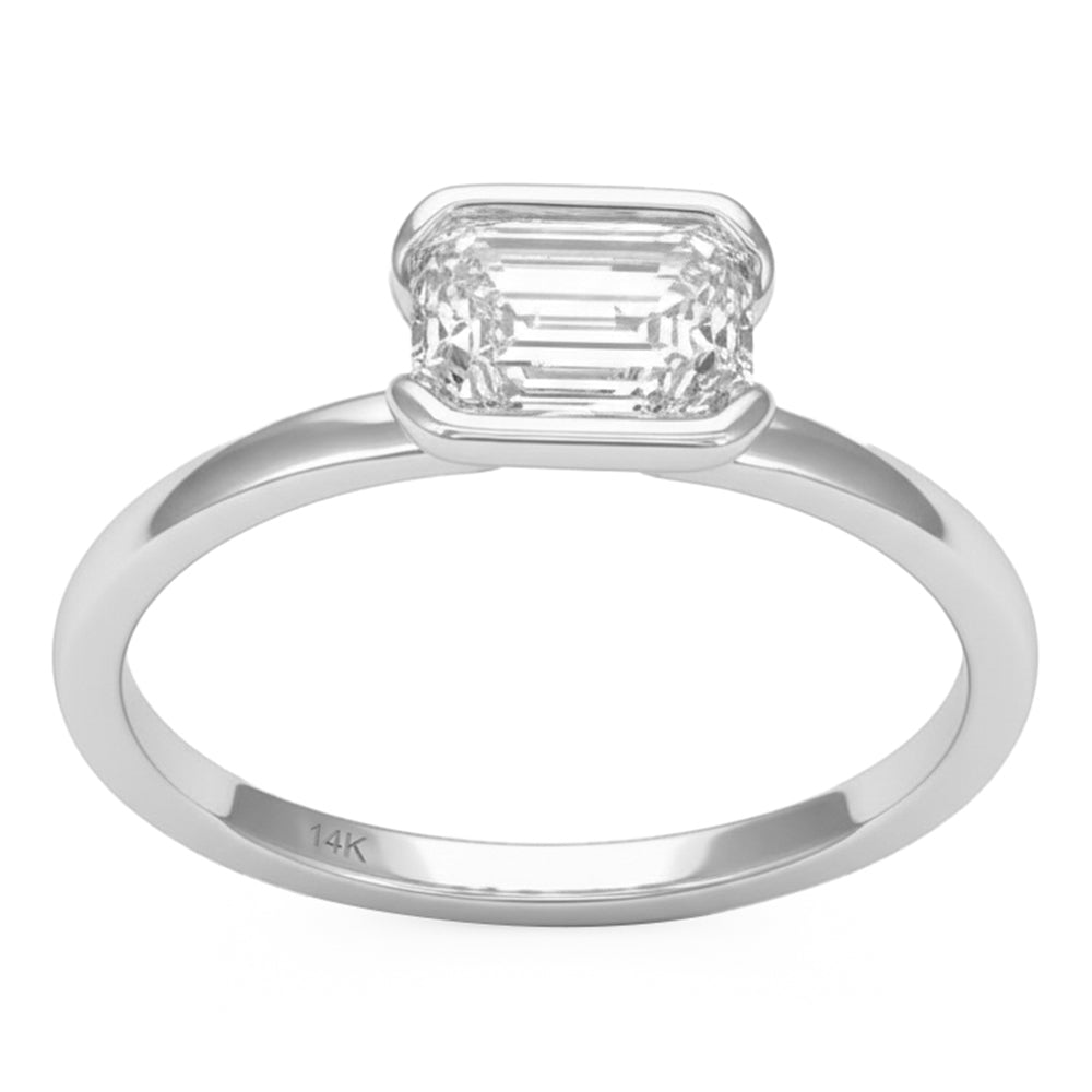 .94ct 14K White Gold  Diamond Ring Size 6.5