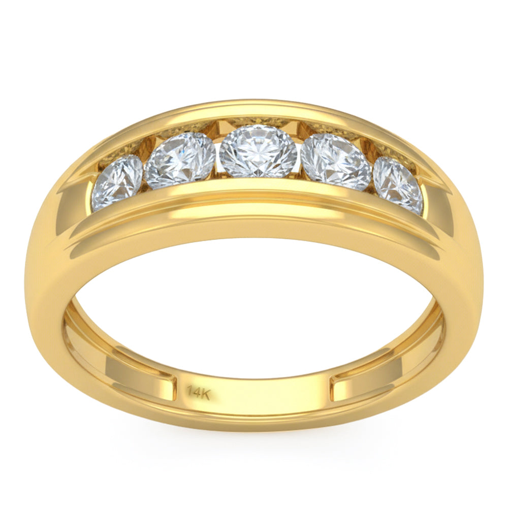 1.01ct 14K Yellow Gold  Diamond Ring Size 6.5