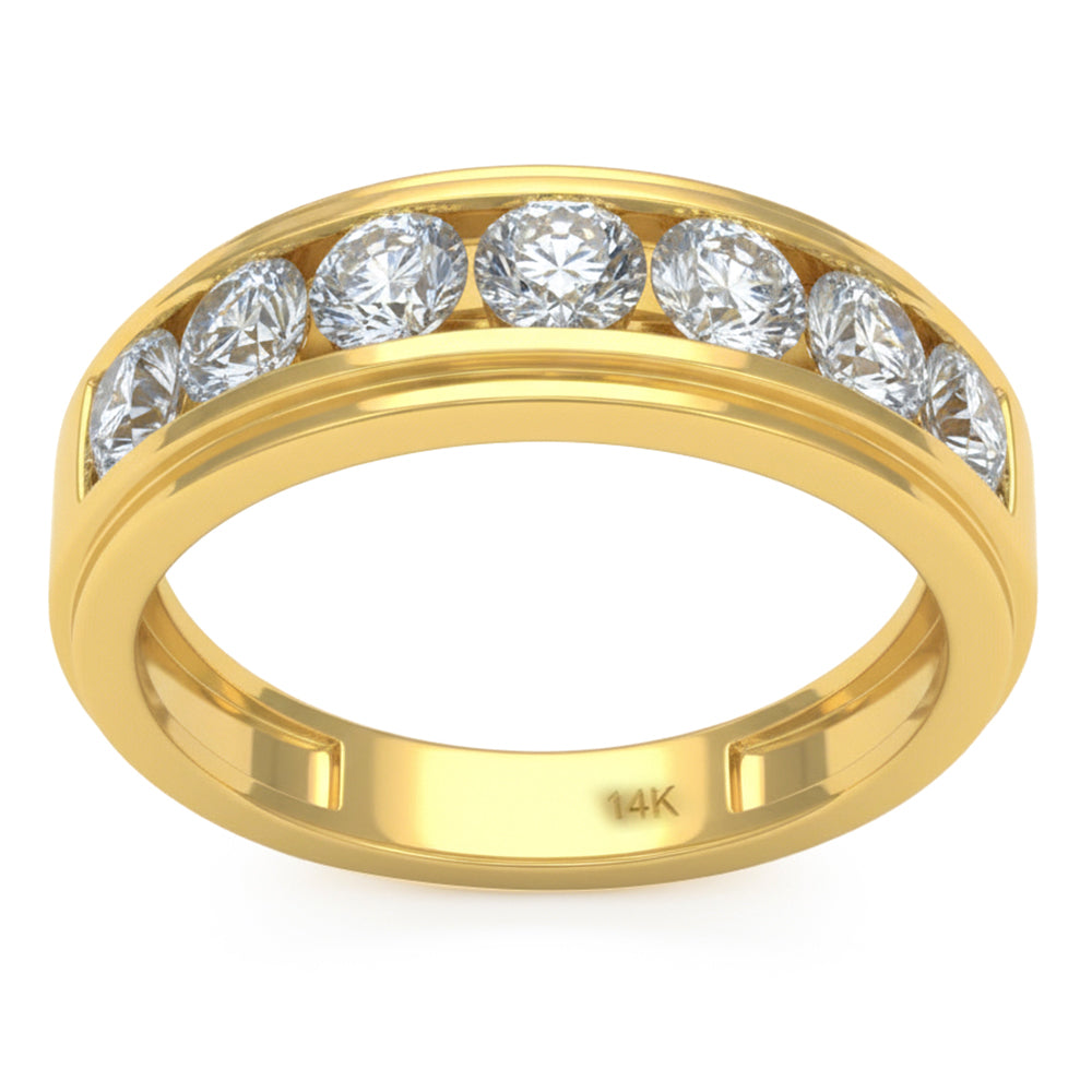 1.74ct 14K Yellow Gold  Diamond Ring Size 6.5