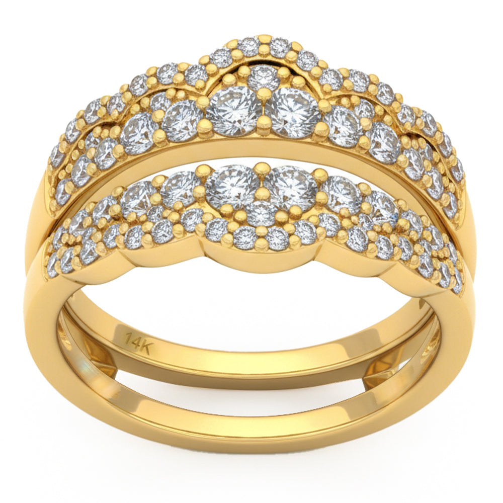 1.01ct 14K Yellow Gold  Diamond Ring Size 6.5