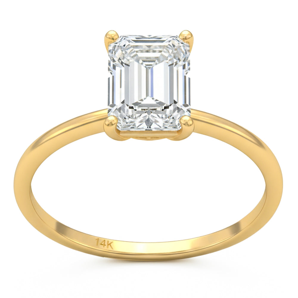 2.05ct 14K Yellow Gold  Diamond Ring Size 6.5