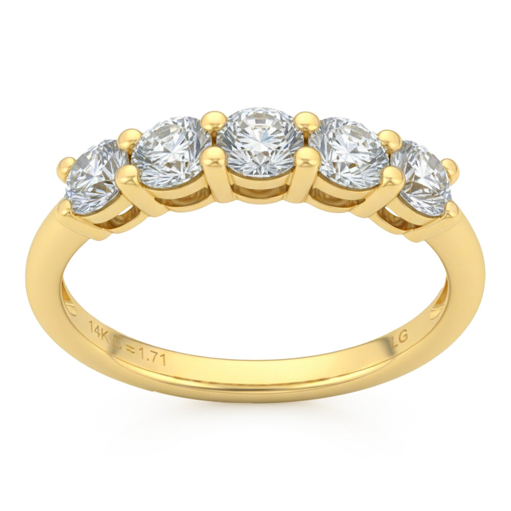1.00ct 14K Yellow Gold  Diamond Ring Size 6.5