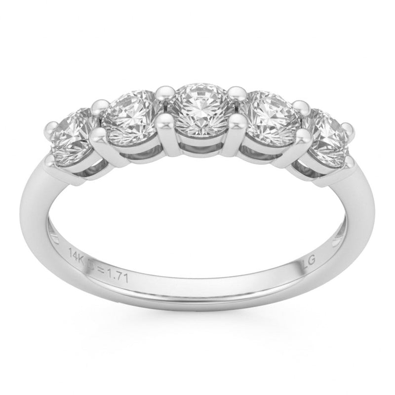 .97ct 14K White Gold Lab Grown Diamond Ring Size 6.5