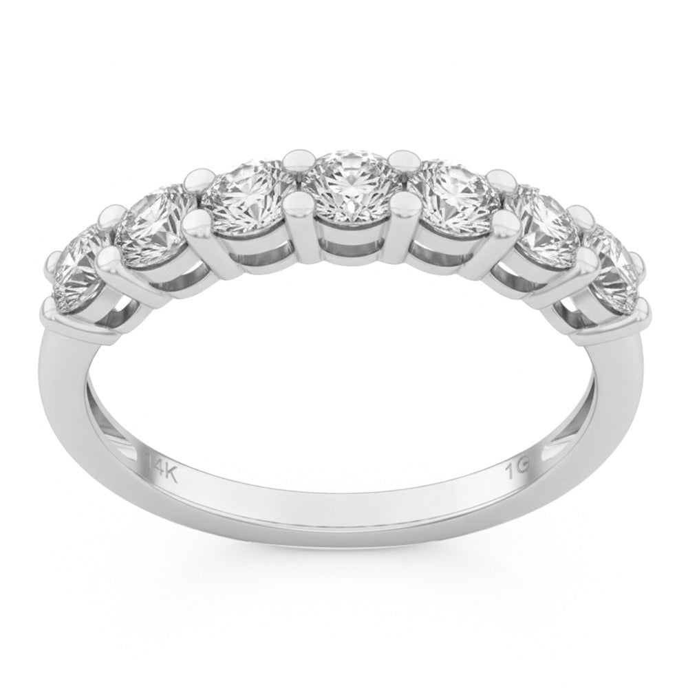 1.00ct 14K White Gold  Diamond Ring Size 6.5