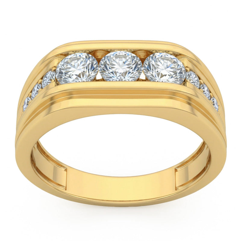 1.40ct 14K Yellow Gold Lab Grown Diamond Ring Size 6.5