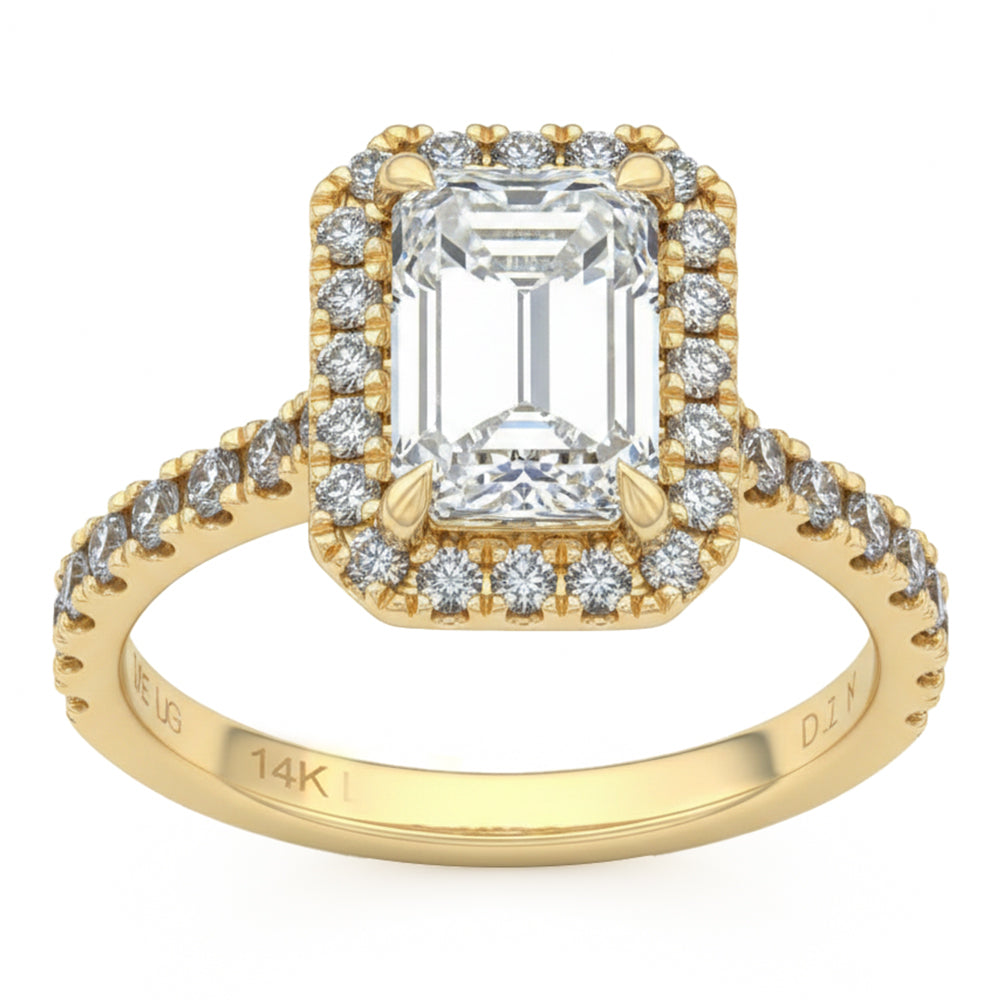 2.59ct 14K Yellow Gold  Diamond Ring Size 6.5