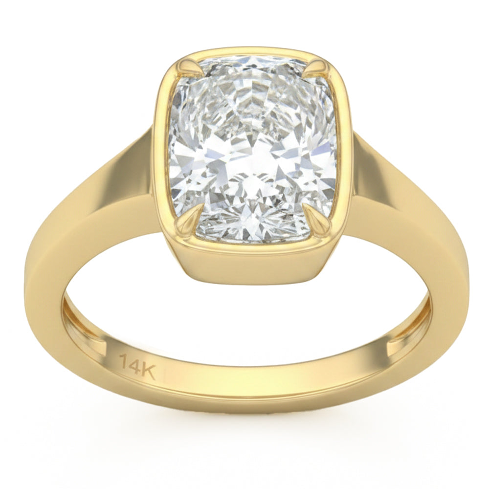 3.03ct 14K Yellow Gold  Diamond Ring Size 6.5