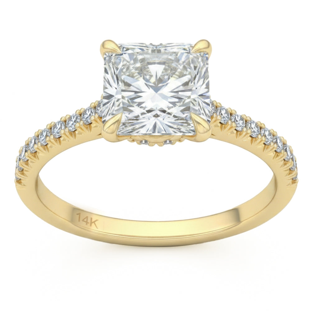 2.38ct 14K Yellow Gold  Diamond Ring Size 6.5