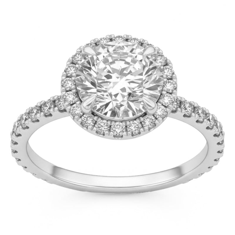 2.7ct 14K White Gold Lab Grown Diamond Ring Size 6.5