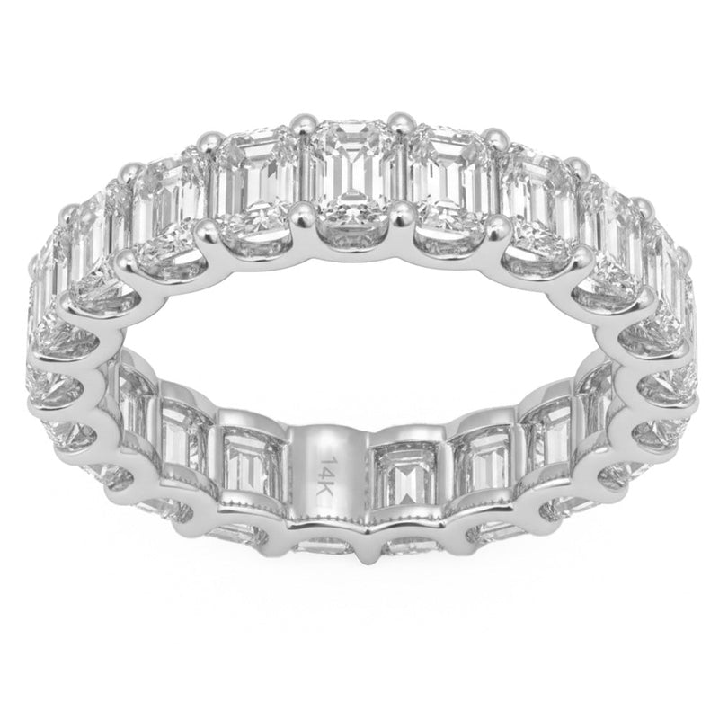 5.04ct 14K White Gold Lab Grown Diamond Ring Size 6.5