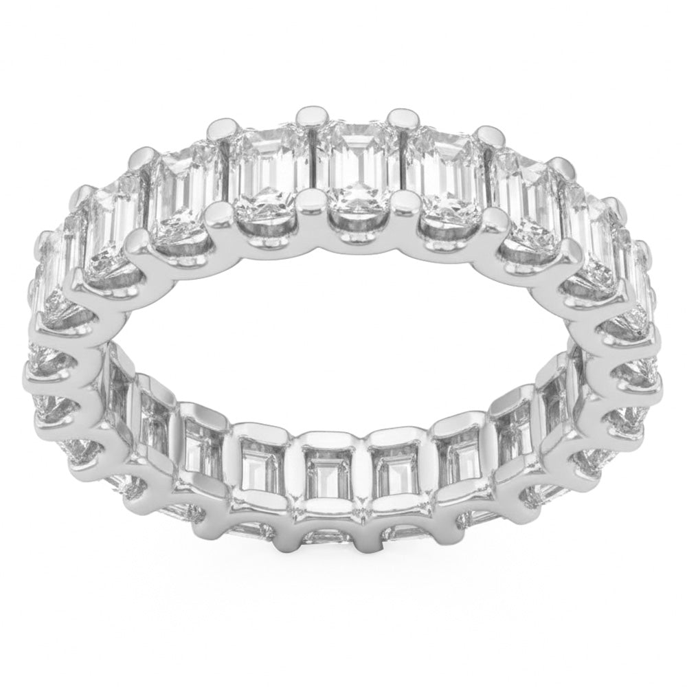 4.01ct 14K White Gold  Diamond Ring Size 6.5