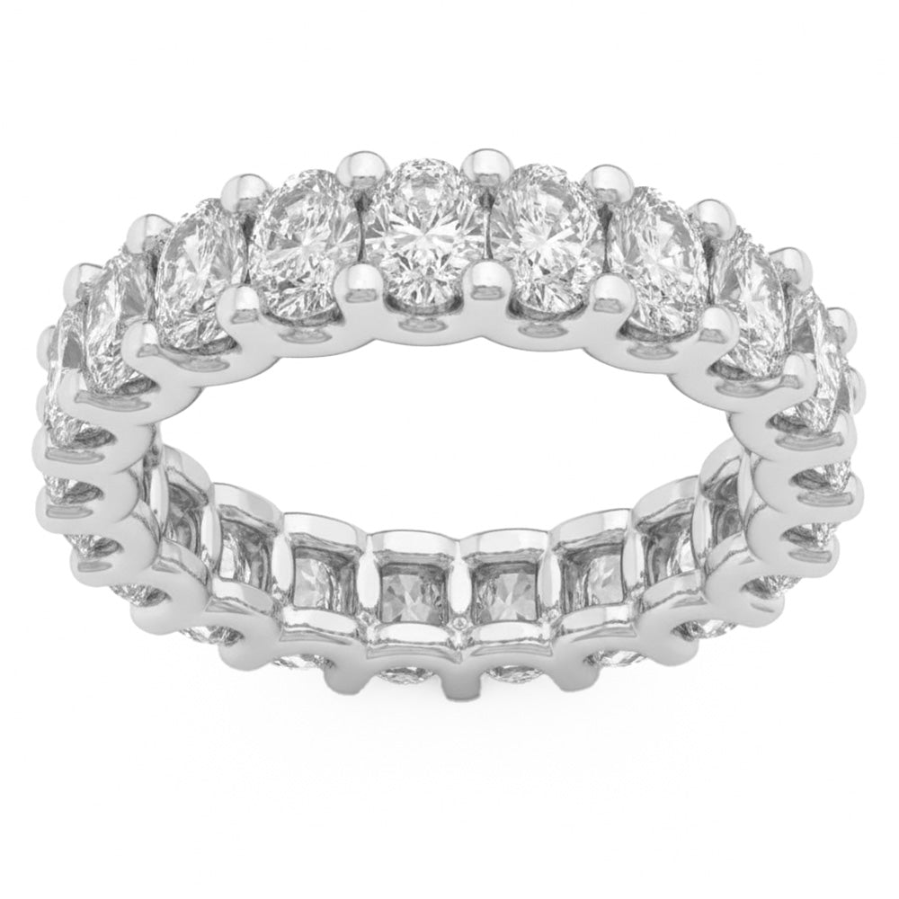3.73ct 14K White Gold  Diamond Ring Size 6.5