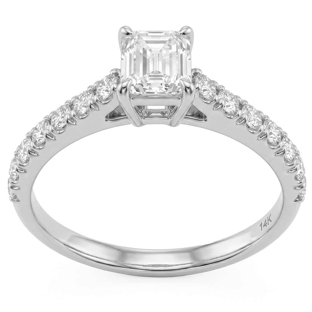 2.36ct 14K White Gold  Diamond Ring Size 6.5