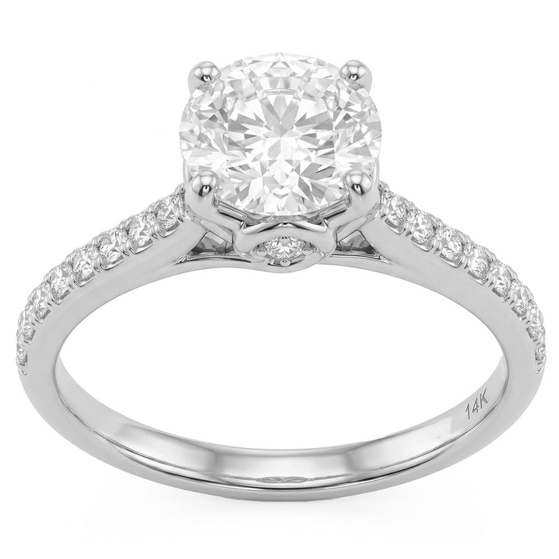 2.36ct 14K White Gold Lab Grown Diamond Ring Size 6.5