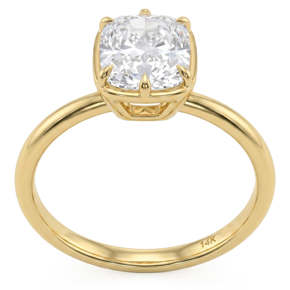 2.03ct 14K Yellow Gold  Diamond Ring Size 6.5
