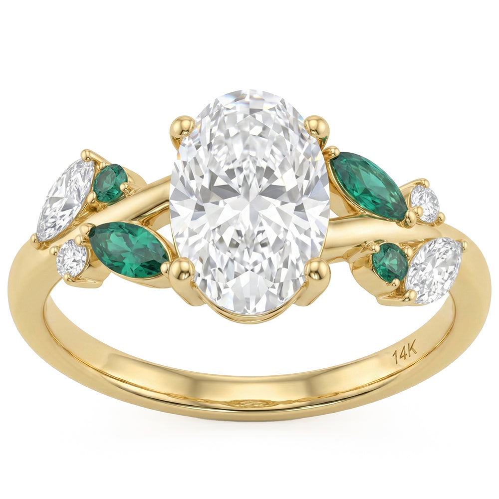 1.77ct 14K Yellow Gold  Diamond Ring Size 6.5