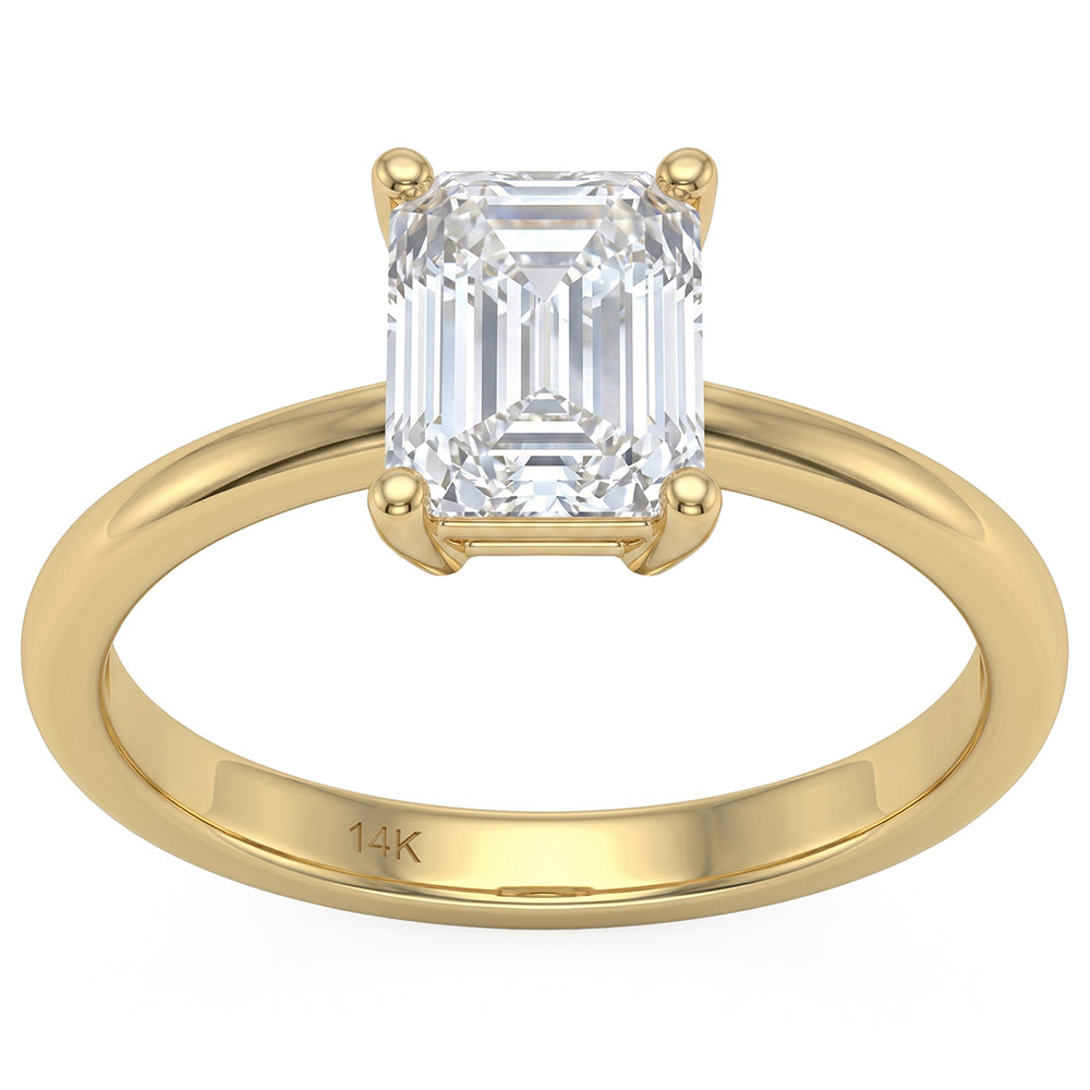 2.06ct 14K Yellow Gold  Diamond Ring Size 6.5