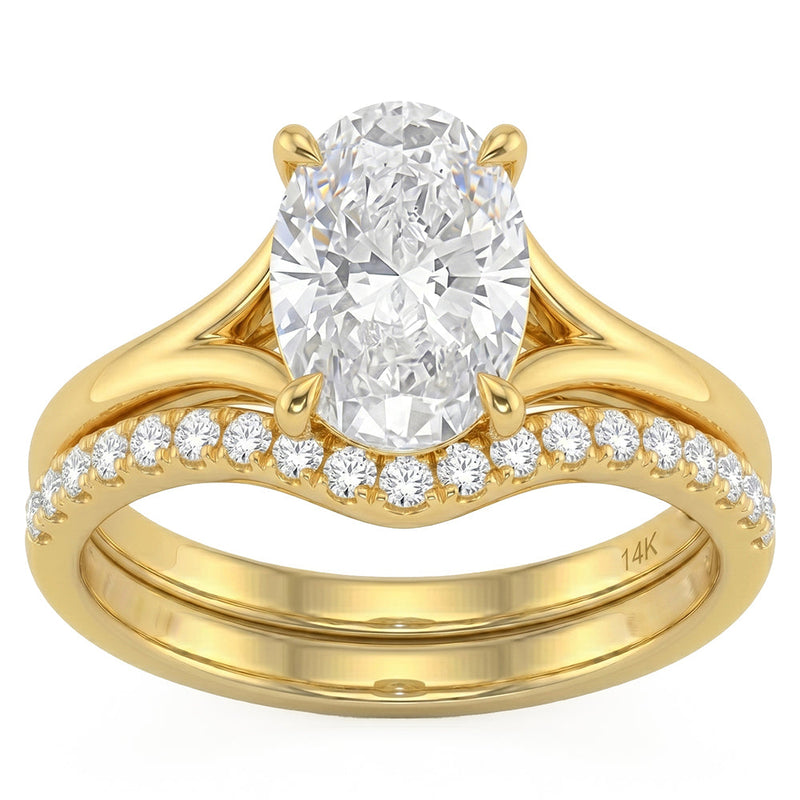 3.75ct 14K White Gold Lab Grown Diamond Ring Size 6.5