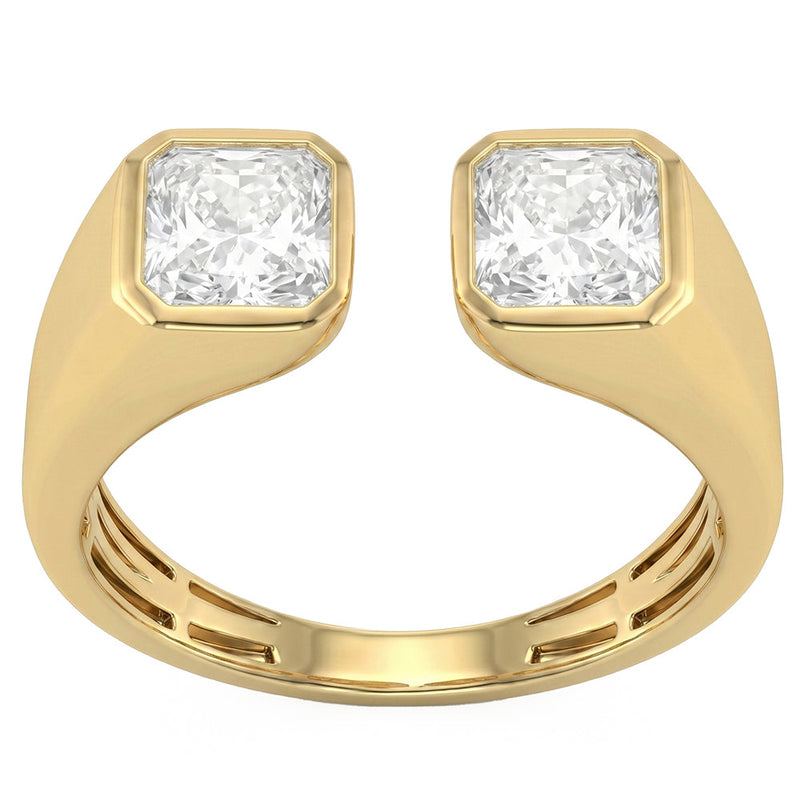 2.07ct 14K Yellow Gold Lab Grown Diamond Ring Size 6.5