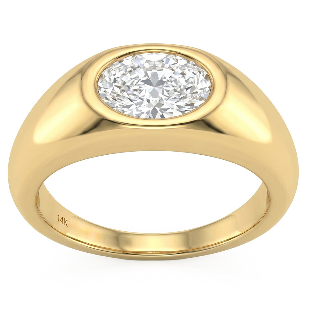 1.28ct 14K Yellow Gold  Diamond Ring Size 6.5
