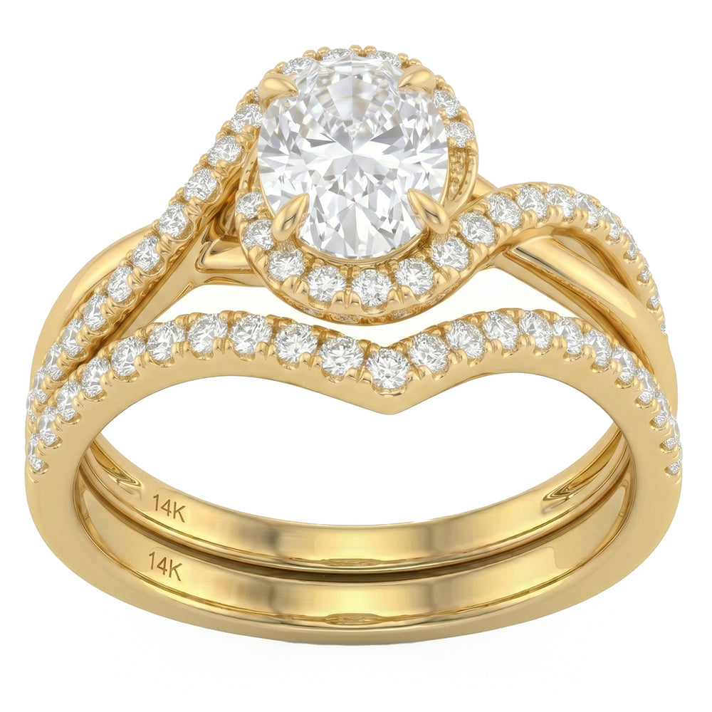 1.48ct 14K Yellow Gold  Diamond Ring Size 6.5