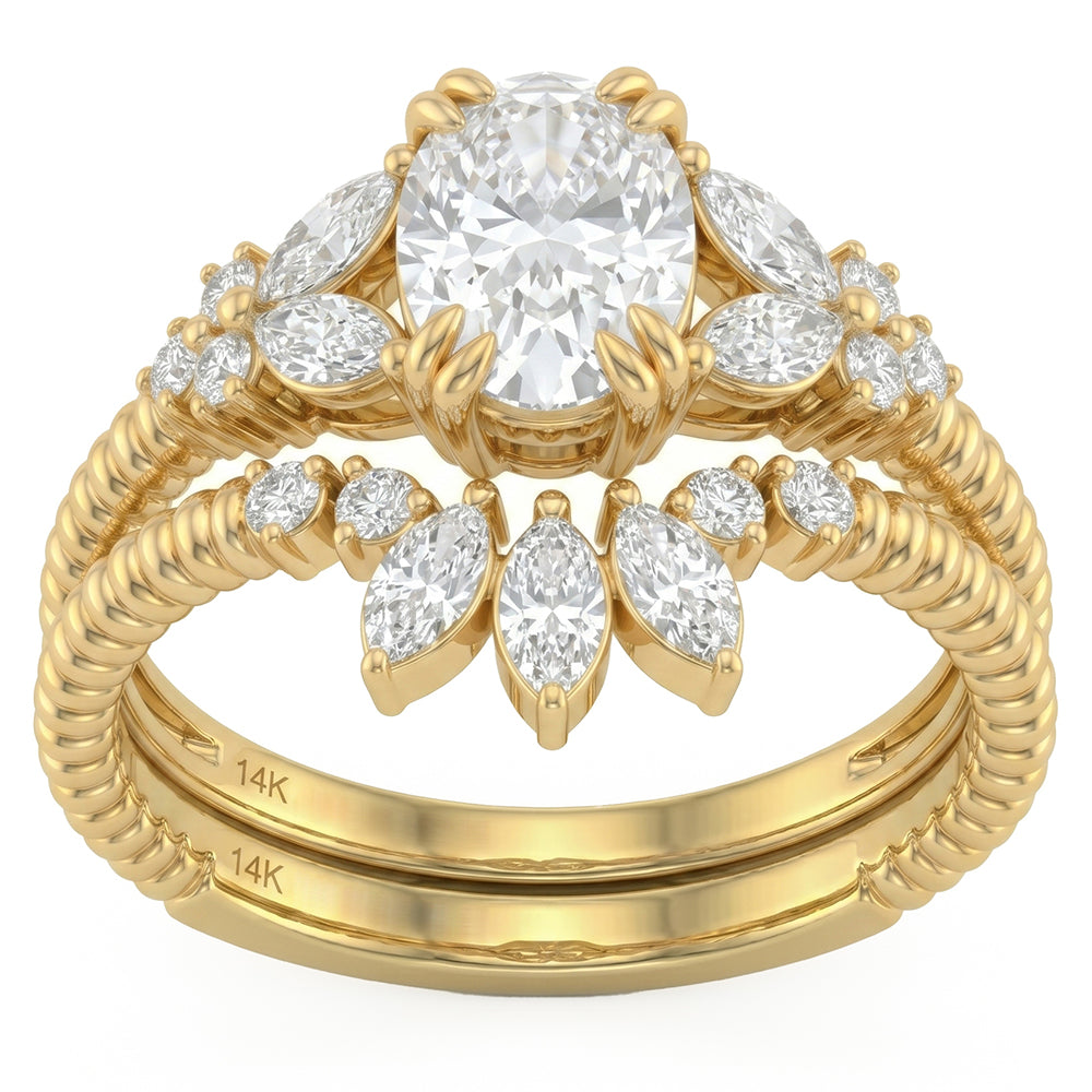 1.73ct 14K Yellow Gold  Diamond Ring Size 6.5