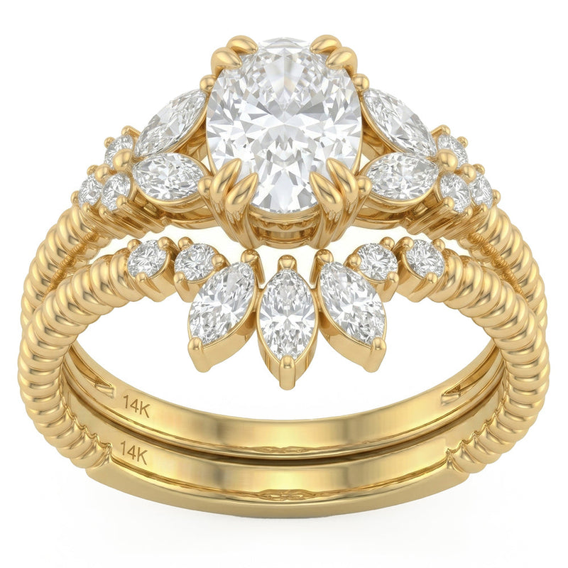 1.73ct 14K Yellow Gold Lab Grown Diamond Ring Size 6.5