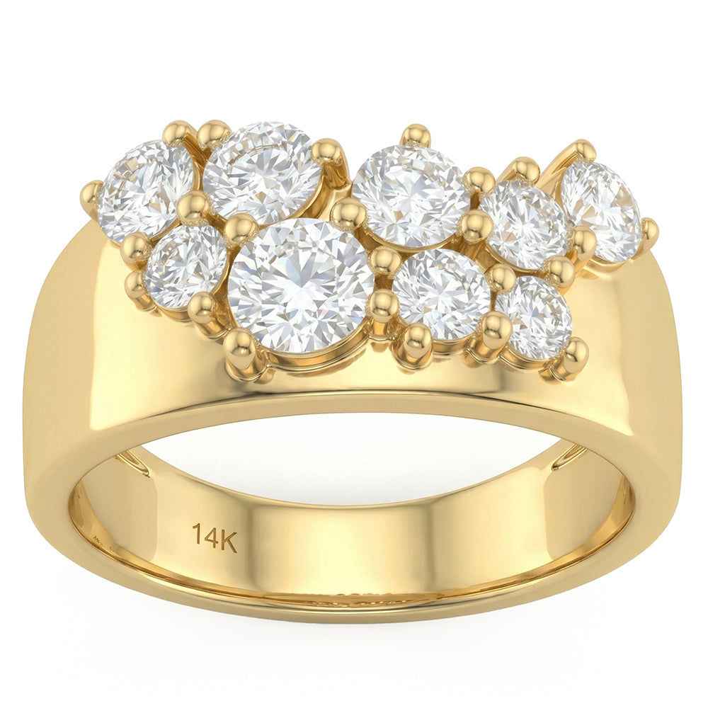 1.50ct 14K Yellow Gold  Diamond Ring Size 6.5