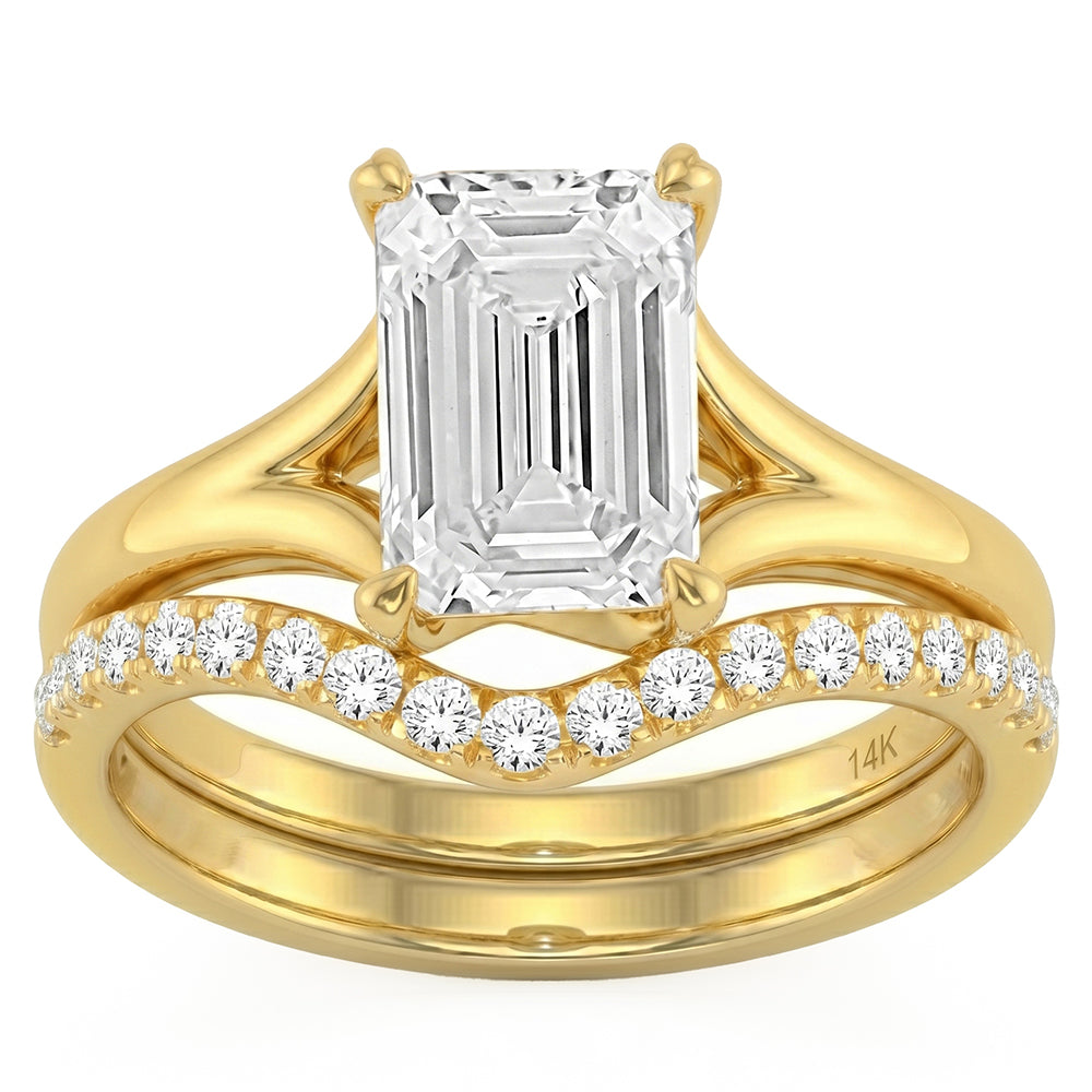 3.35ct 14K White Gold  Diamond Ring Size 6.5