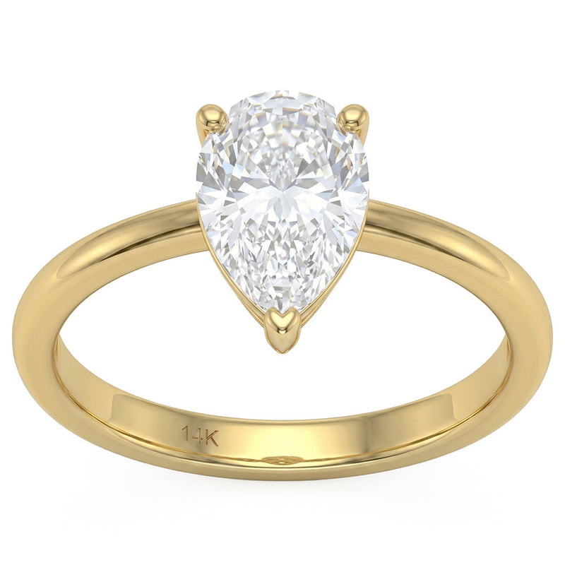 1.00ct 14K White Gold Lab Grown Diamond Ring Size 6.5