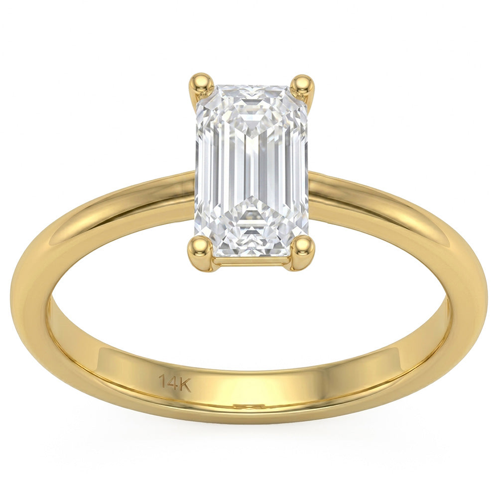 1.00ct 14K White Gold  Diamond Ring Size 6.5