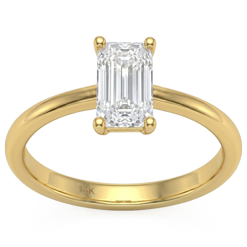 1.00ct 14K White Gold Lab Grown Diamond Ring Size 6.5