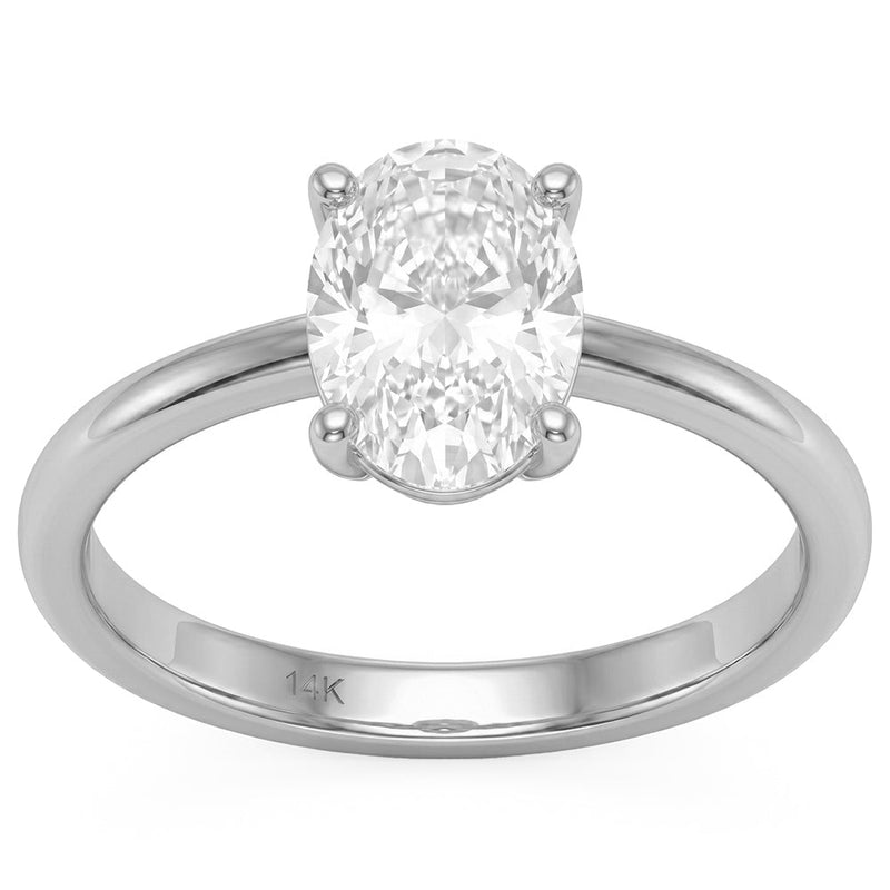 1.00ct 14K Yellow Gold Lab Grown Diamond Ring Size 6.5