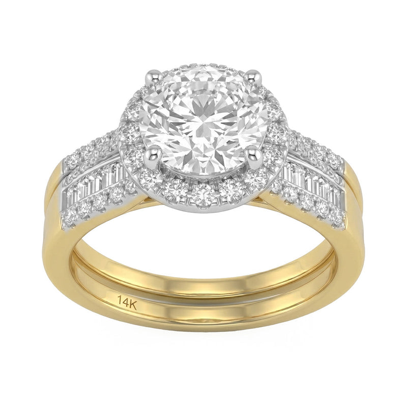1.48ct 14K Yellow Gold Lab Grown Diamond Ring Size 6.5