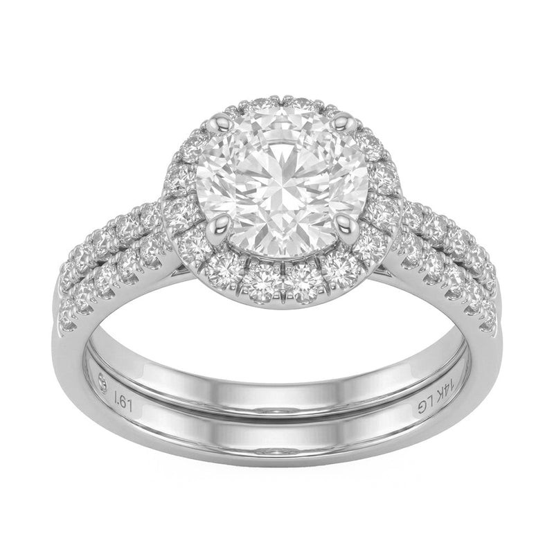 1.59ct 14K White Gold Lab Grown Diamond Ring Size 6.5