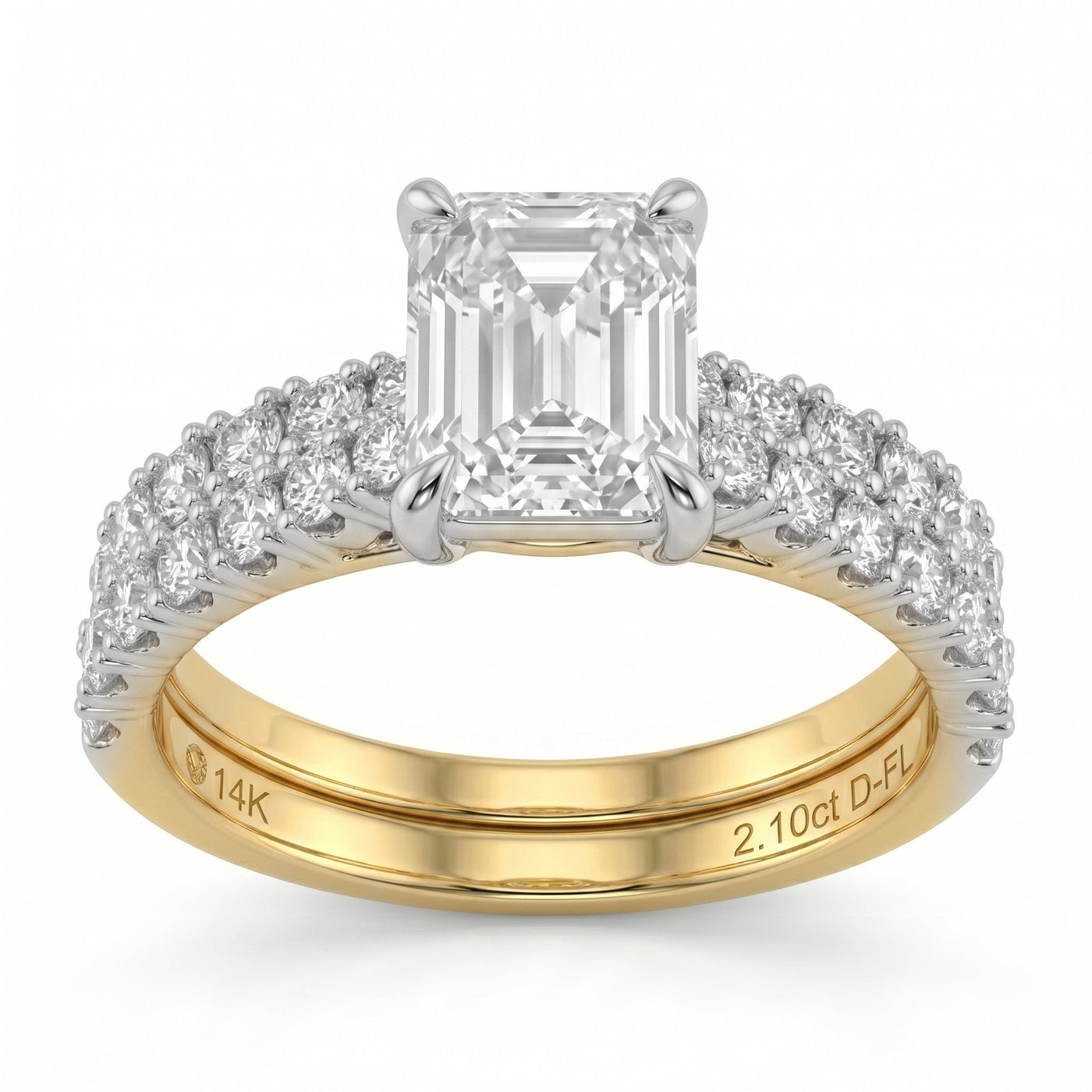3.06ct 14K Yellow Gold  Diamond Ring Size 6.5