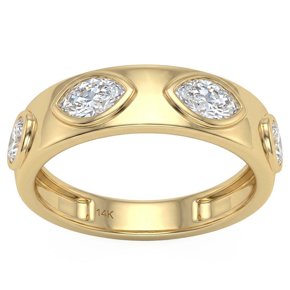 .72ct 14K Yellow Gold  Diamond Ring Size 6.5