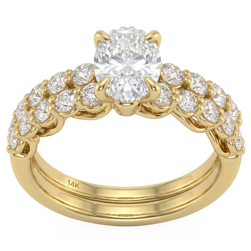 2.02ct 14K Yellow Gold  Diamond Ring Size 6.5
