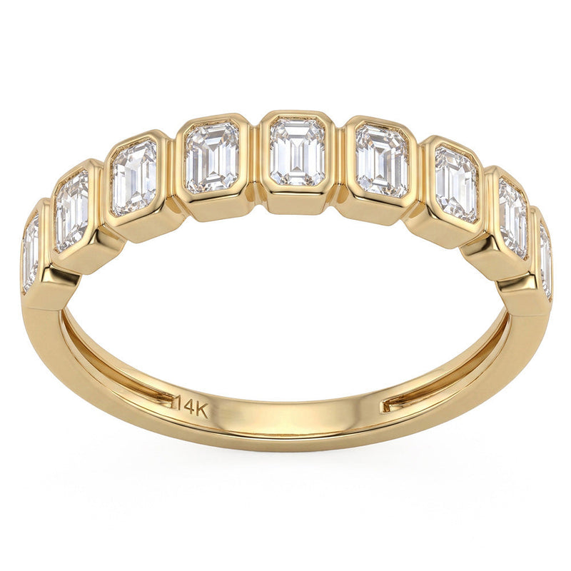 .90ct 14K Yellow Gold Lab Grown Diamond Ring Size 6.5