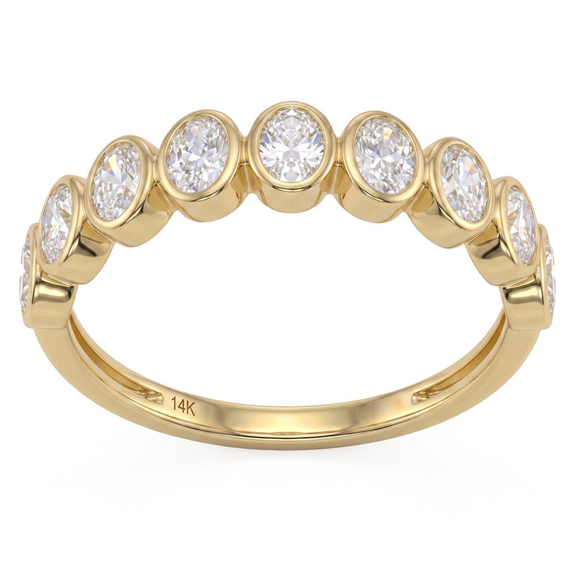 .81ct 14K Yellow Gold Lab Grown Diamond Ring Size 6.5