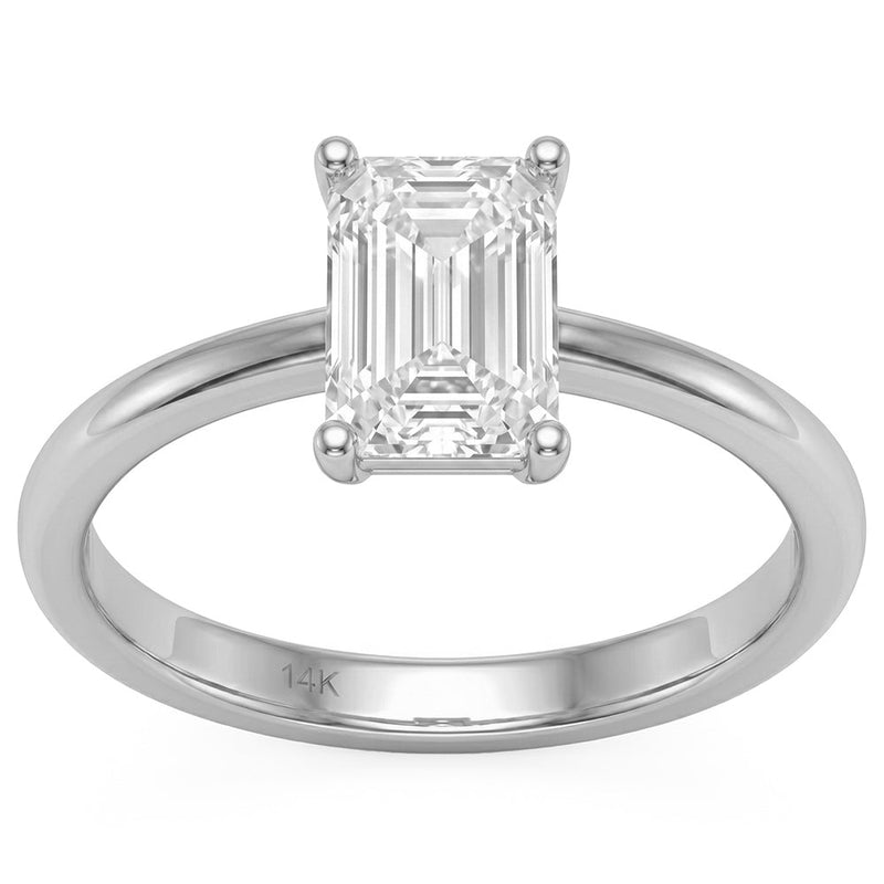 1.10ct 14K White Gold Lab Grown Diamond Ring Size 6.5